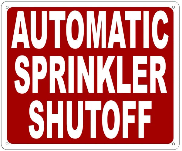 Automatic Sprinkler Shutoff