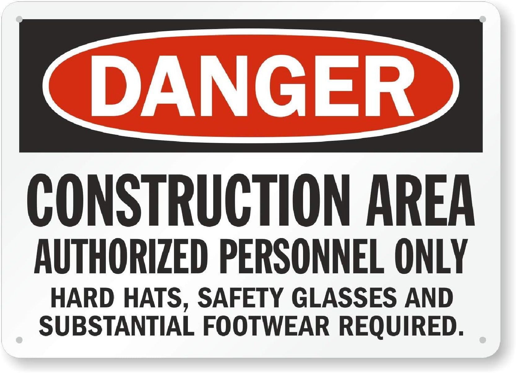 Danger Construction Area Sign – Vivid Print Services