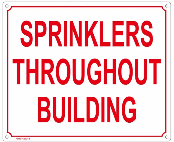 Sprinklers Throughout Building