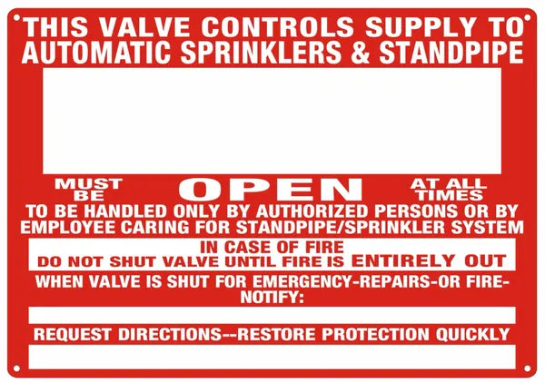 This Valve Controls Supply To Automatic Sprinklers and Standpipe