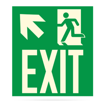 Photoluminescent Directional Exit Sign