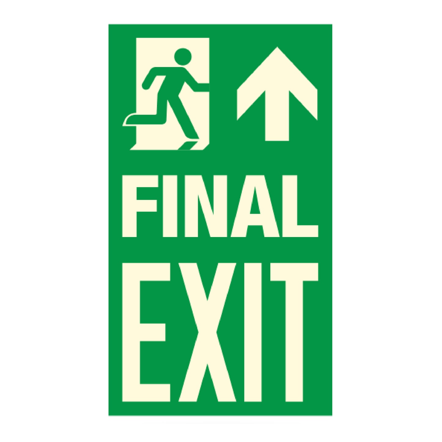 Photoluminescent Final Exit Sign