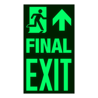 Photoluminescent Final Exit Sign